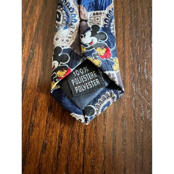 Vintage 90s Disney Micky Unlimited Mickey Mouse Print Men's Neck Tie - Picture 4 of 4